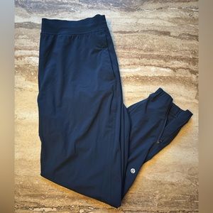 Lululemon size 12 nylon joggers, with side zipper